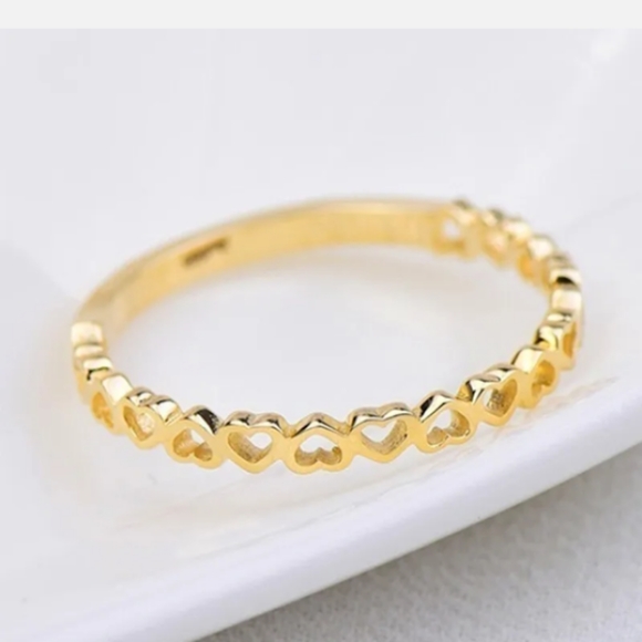 💜 ❤️ New gold plated heart band - Picture 3 of 5